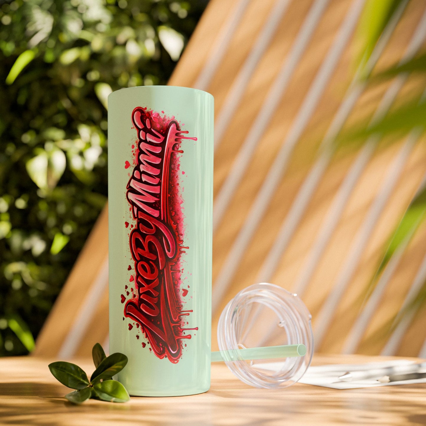 Skinny Tumbler – 'Lake & Lemons' Red Script 20oz Insulated Straw Tumbler