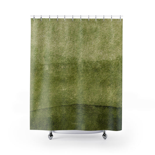 Nature-Inspired Shower Curtain, Eco-Friendly Bathroom Decor, Green Aesthetic Shower Curtain, Boho Home Addition, Gift for Nature Lovers
