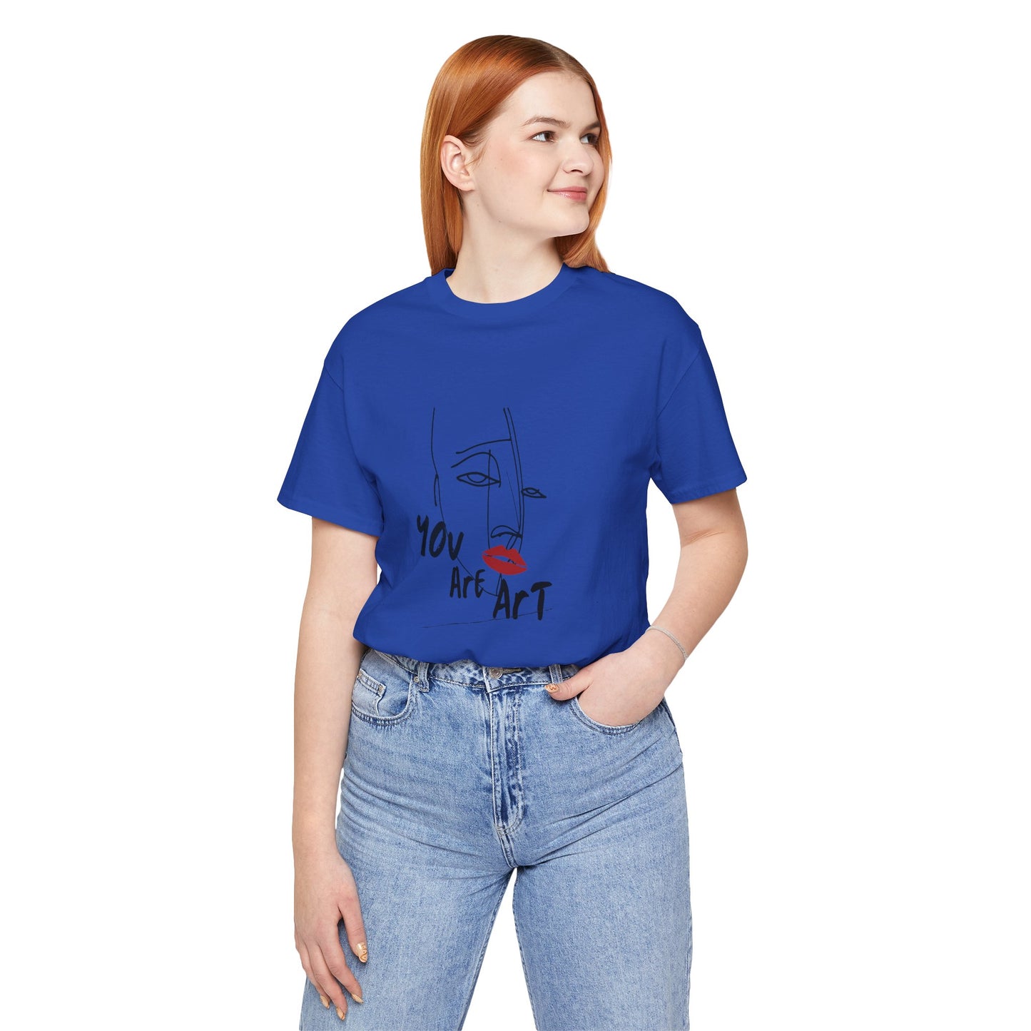 Artistic Expression Unisex Tee - You Are Art, Creative Gift, Casual Wear, Modern Design, Art Lover's Shirt