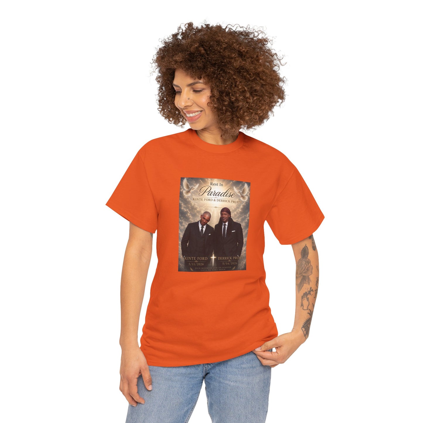 Memorial Tribute Tee — "Rest in Paradise" Funeral Remembrance Shirt