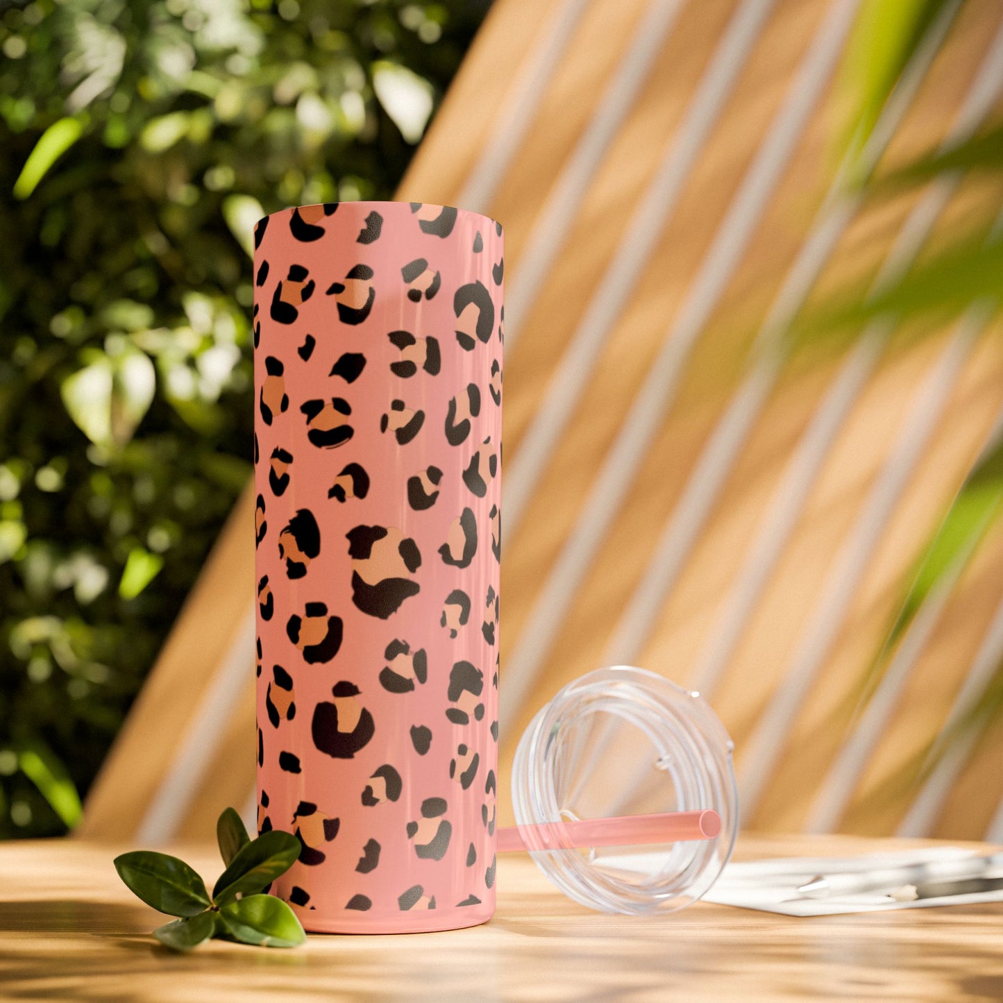 Chic Cheetah Print Tumbler, Trendy Travel Mug, Animal Print Water Bottle, Perfect Gift for Her, Stylish Beverage Container