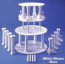 Bush Style - Grecian Column Sets - 3 Complete Sets - Color: Ultra White