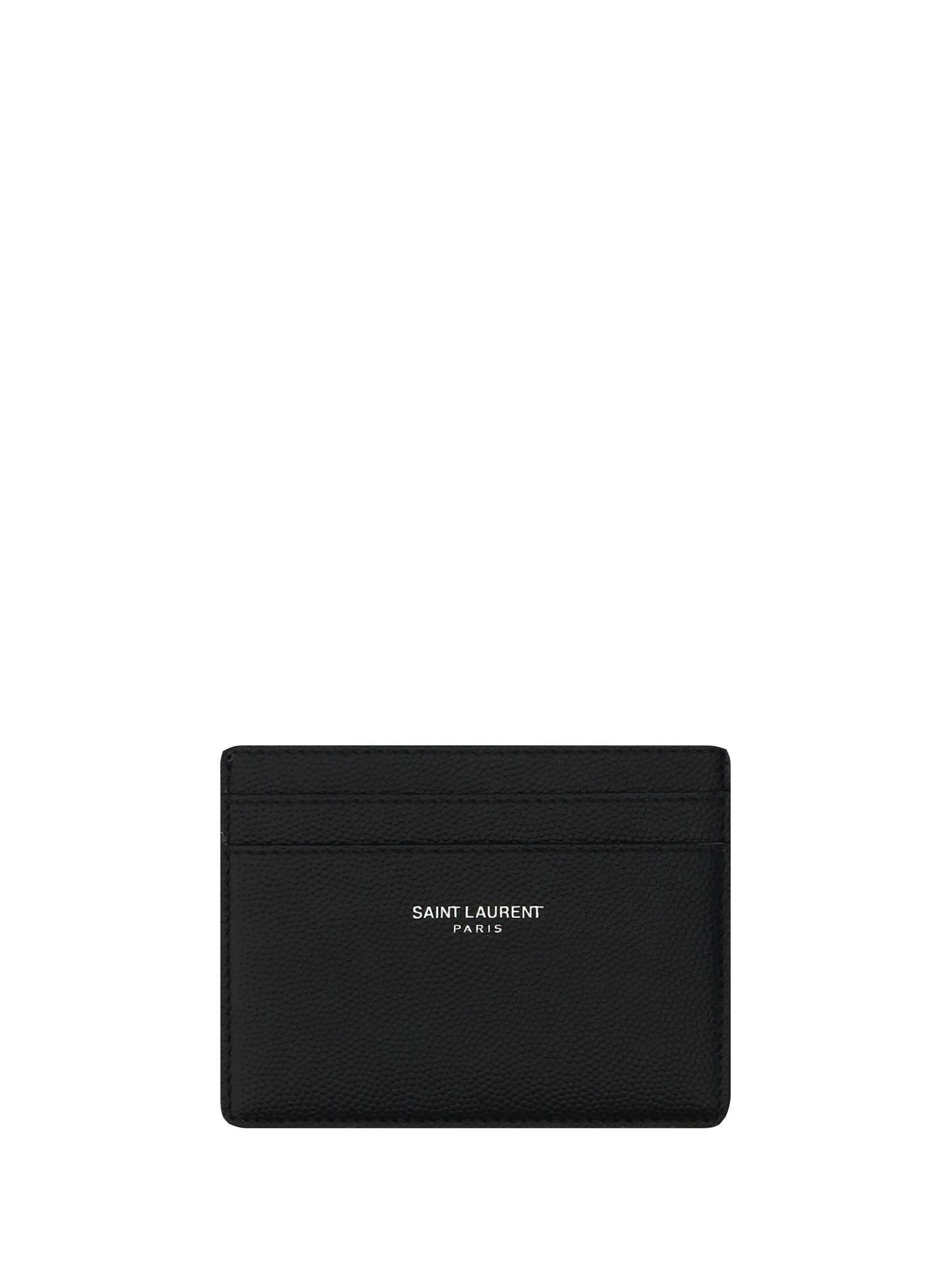Saint Laurent Men Grain De Poudre Leather Cardholder