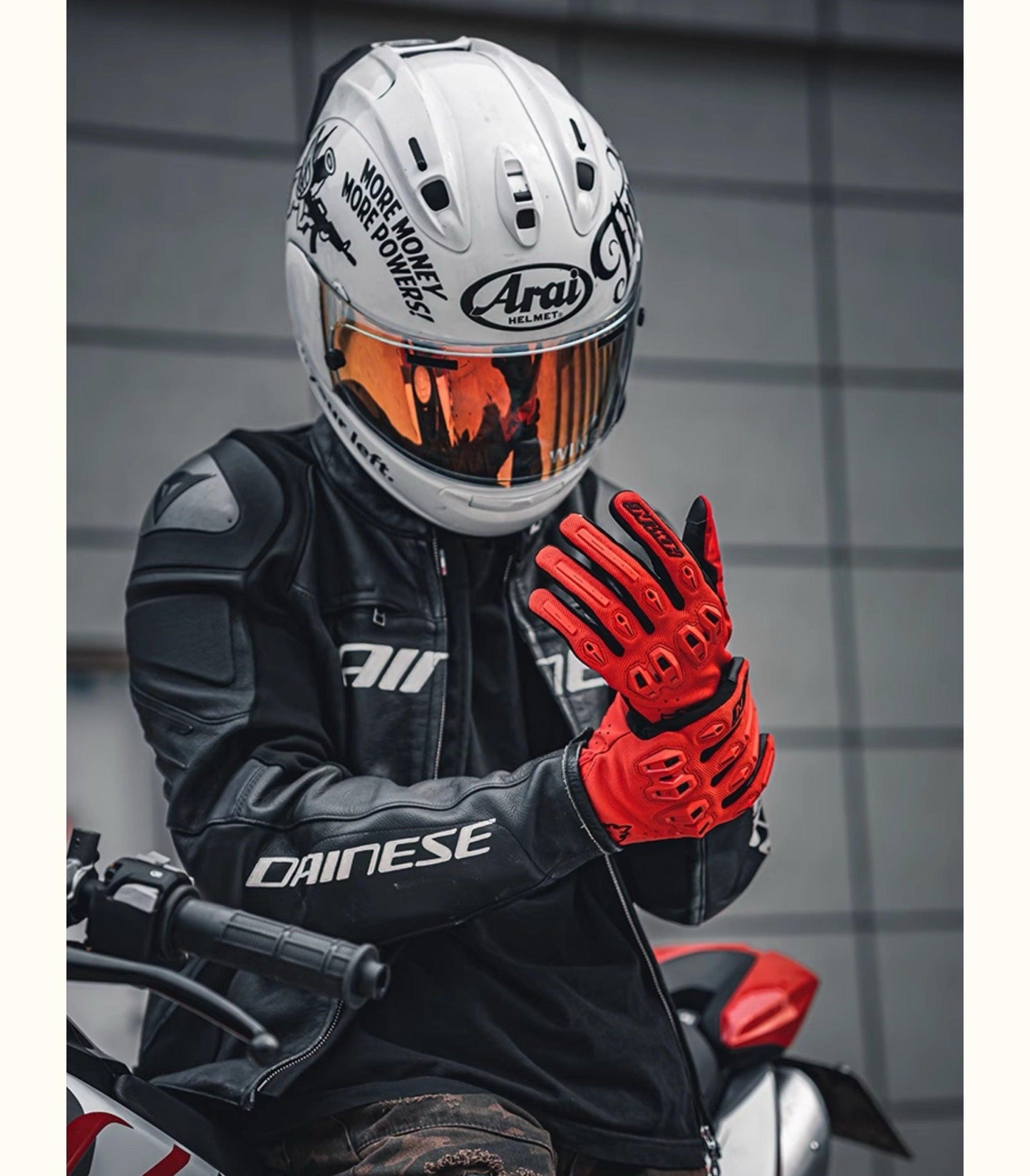 ALIEN MONSTER™ Battle Mech Motorcycle Gloves