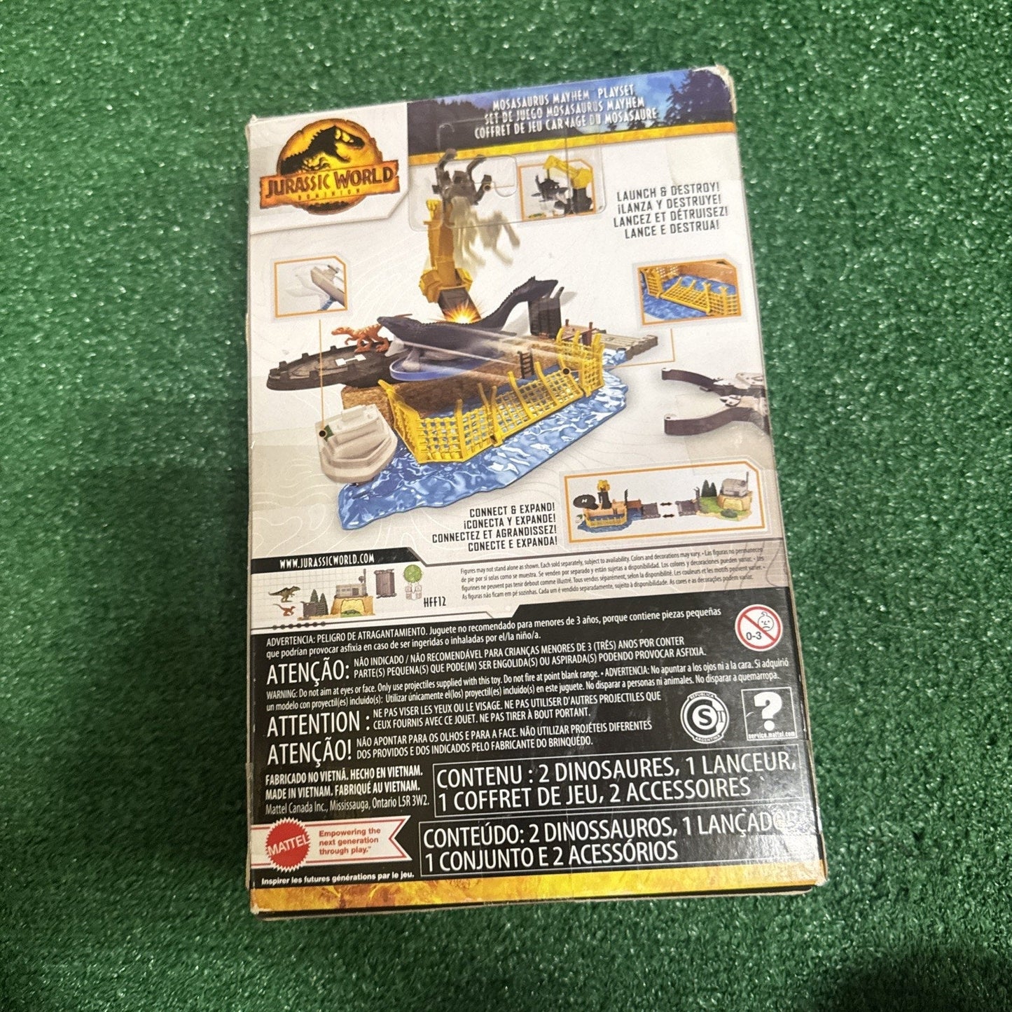 NEW RARE Mattel Jurassic World Dominion Minis Action Mosasaurus Mayhem Playset