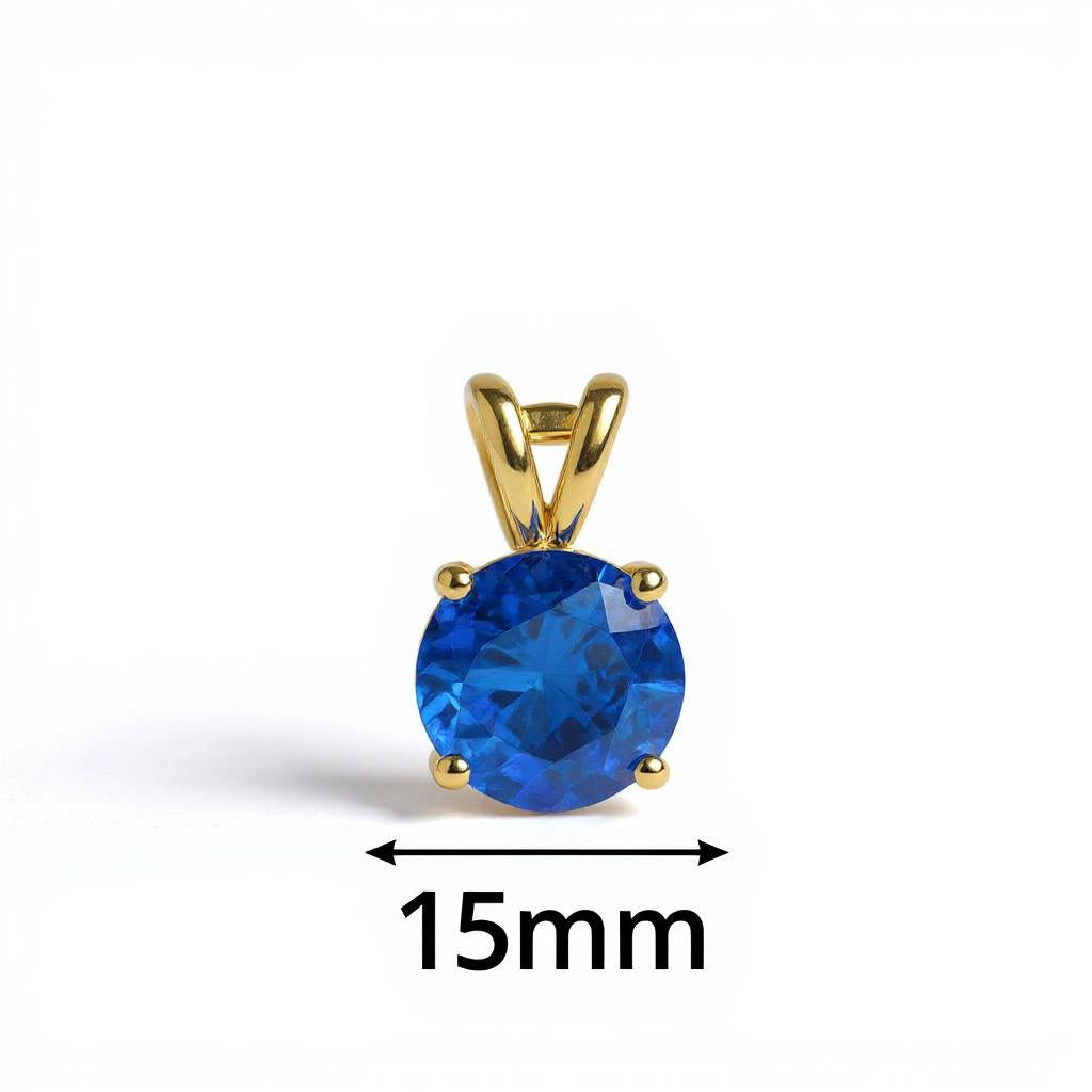 "Circle of Life" Round Portuguese Cut Cremation Pendant Large 15mm