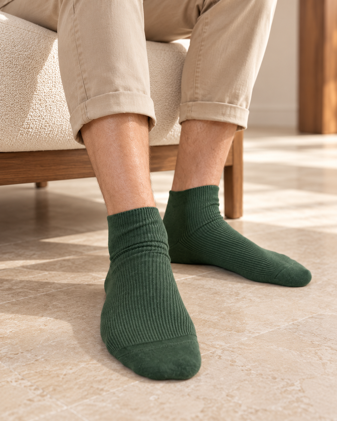tittimitti® 100% Organic Combed Cotton Luxury Men's Socks. 1 Pair. Made in Italy.