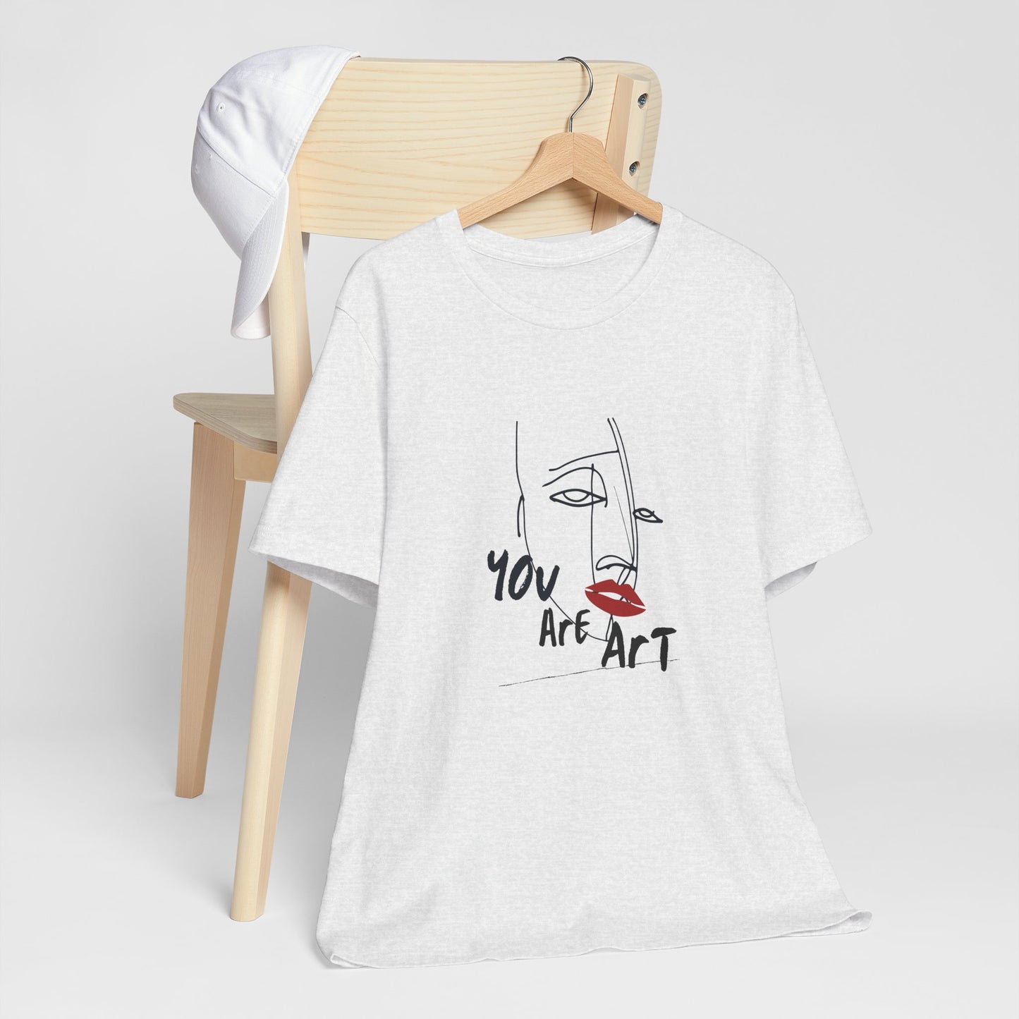 Artistic Expression Unisex Tee - You Are Art, Creative Gift, Casual Wear, Modern Design, Art Lover's Shirt