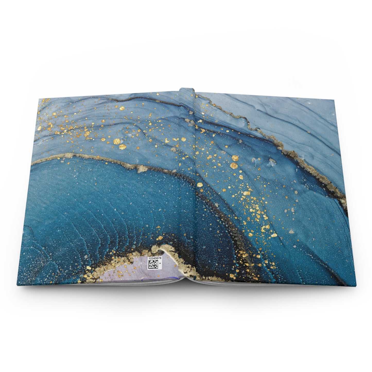 Elegant Blue Marble Hardcover Journal for Personal Reflection, Travel Diary, Gift for Writers, Journaling, Art