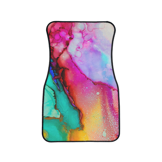 Vibrant Car Floor Mat - Colorful Design, Auto Interior Decoration, Unique Gift for Car Lovers, Durable and Stylish