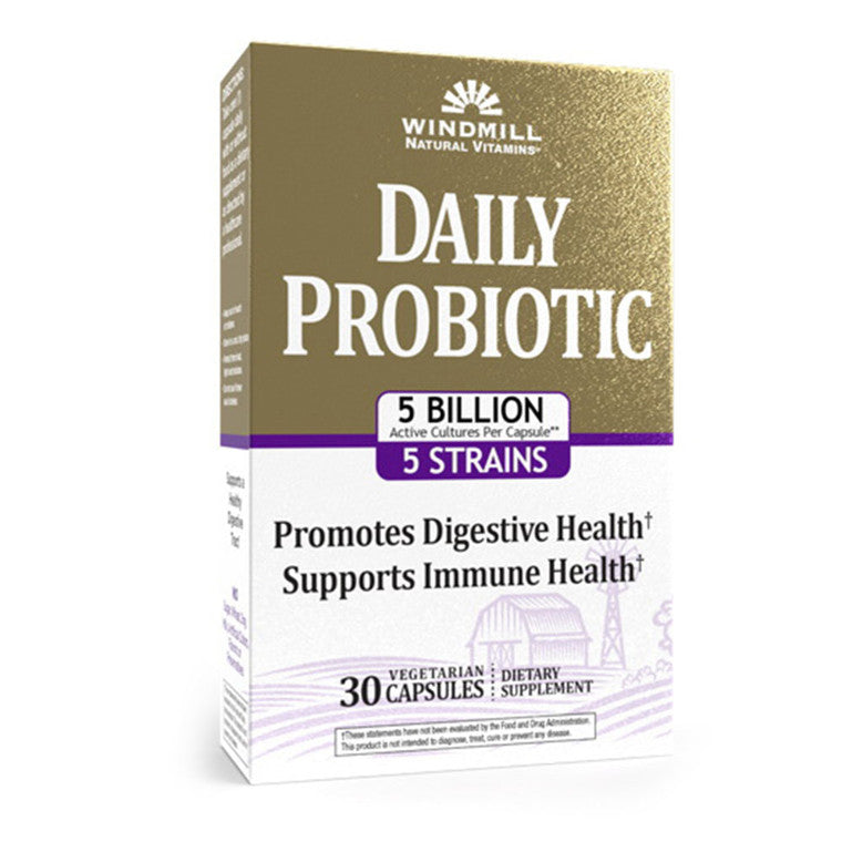 Windmill Health® Daily Probiotic – 5 Billion CFU – Capsules