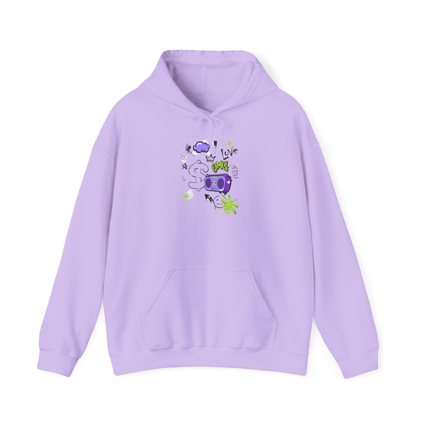 Love Music-Inspired Unisex Heavy Blend™ Hooded Sweatshirt – Cozy, Creative Vibes for All Occasions
