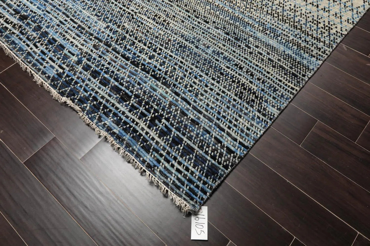 8' x 10' Hand Knotted 100% Wool Muted Modern Area Rug Beige-1