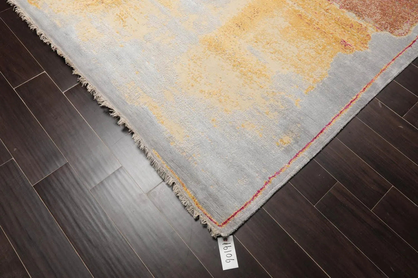 8' x10' Hand Knotted Sherpa Wool & Silk Modern Oriental Area Rug Gray-1