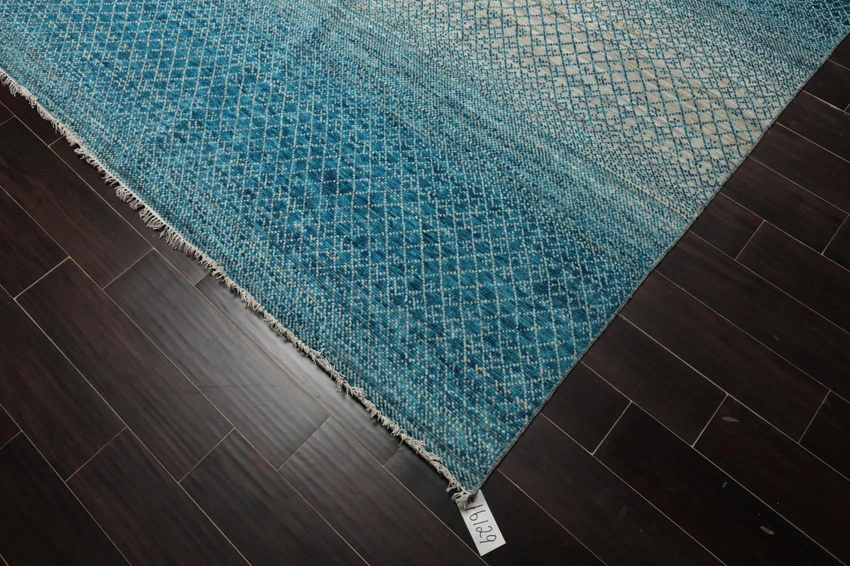 9' x 12' Hand Knotted 100% Wool Contemporary Modern Oriental Area Rug Aqua-2