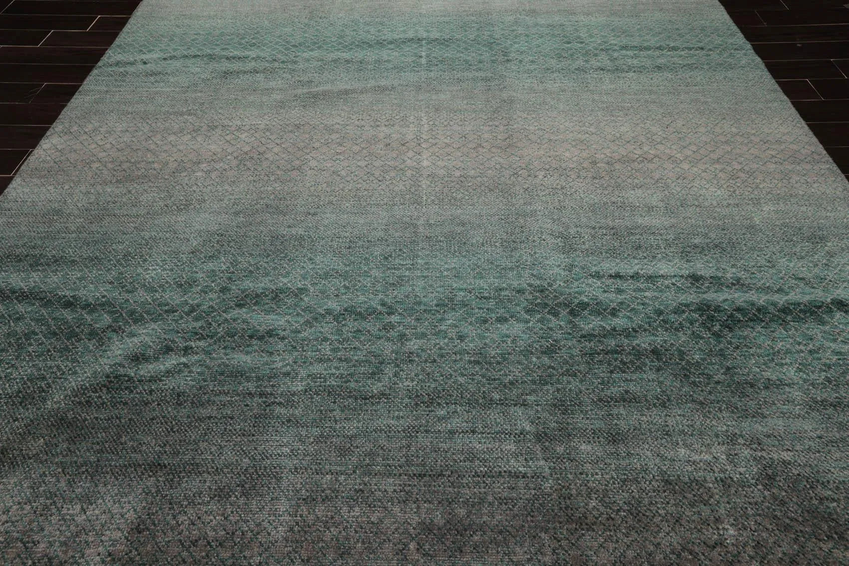 9' x 12' Hand Knotted 100% Wool Muted Contemporary Modern Area Rug Gray-2