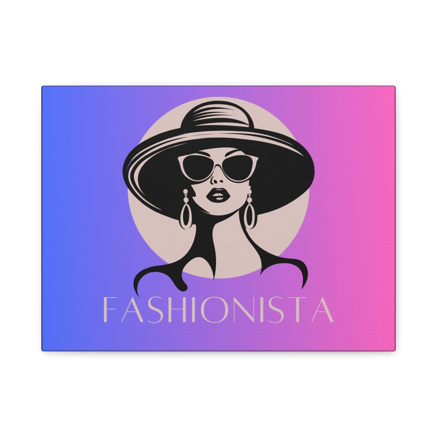 Fashionista Matte Canvas Wall Art, chic home decor, stylish gift for fashion lovers, wall decor, modern art piece, unique artwork