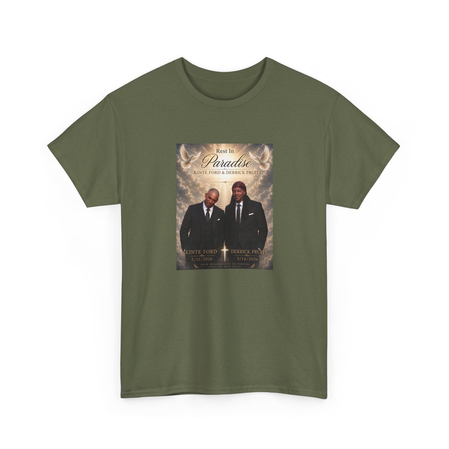 Memorial Tribute Tee — "Rest in Paradise" Funeral Remembrance Shirt