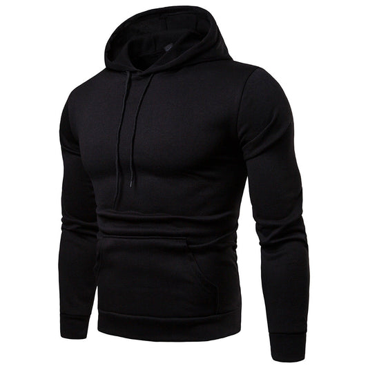 Casual Fashion Plus Size Solid Color Hooded Sweater