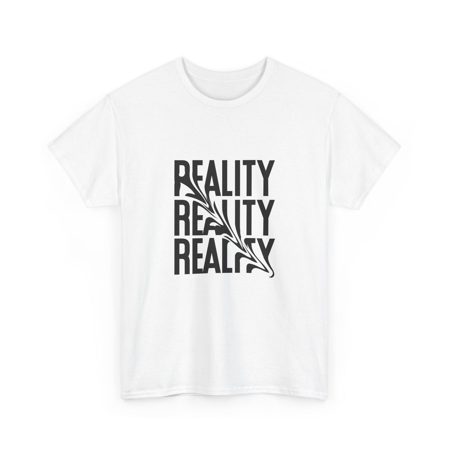 Reality Unisex Heavy Cotton Tee - Trendy Graphic Shirt, Casual Wear, Gift for Friends, Everyday Style, Unique Statement Top