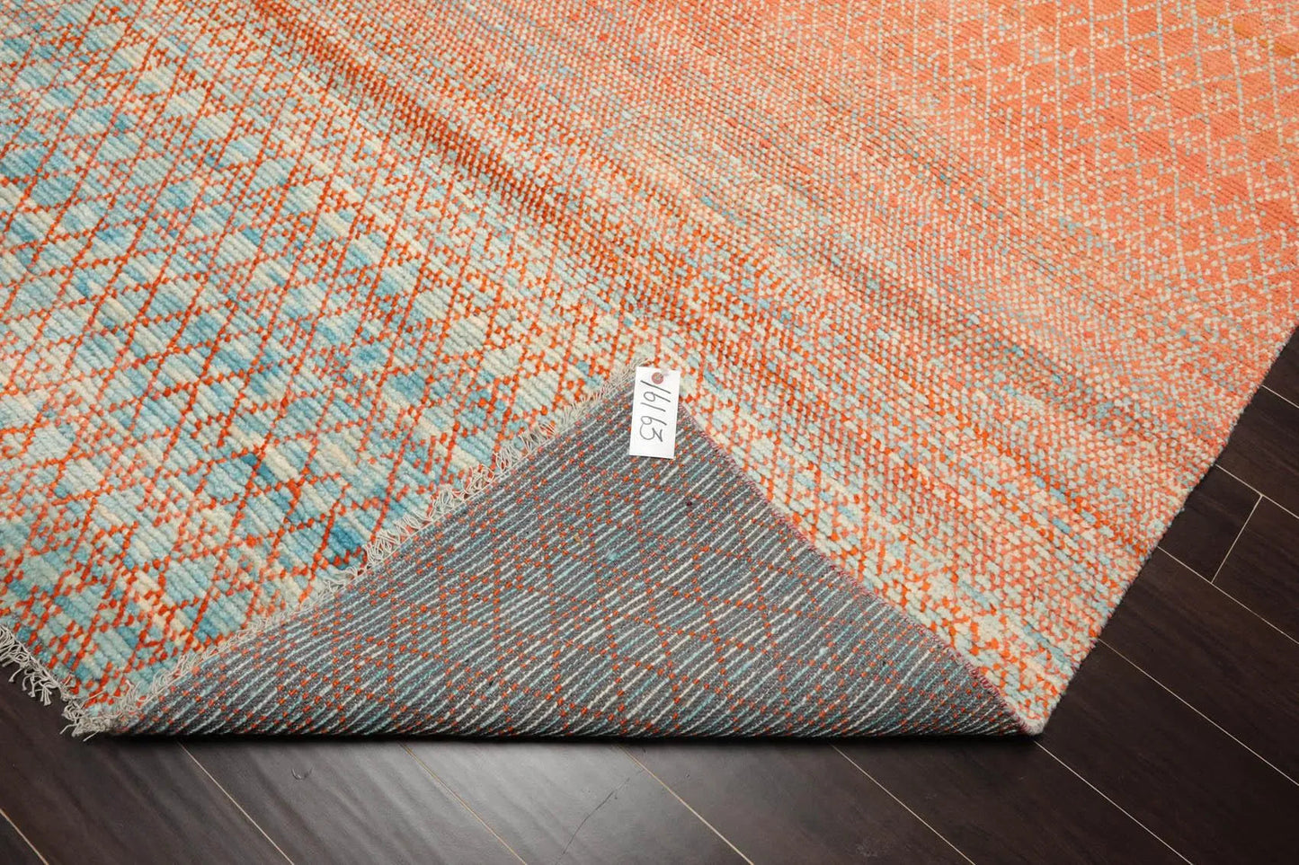 8'x 10' Hand Knotted 100% Wool Contemporary Modern Oriental Area Rug Orange-4