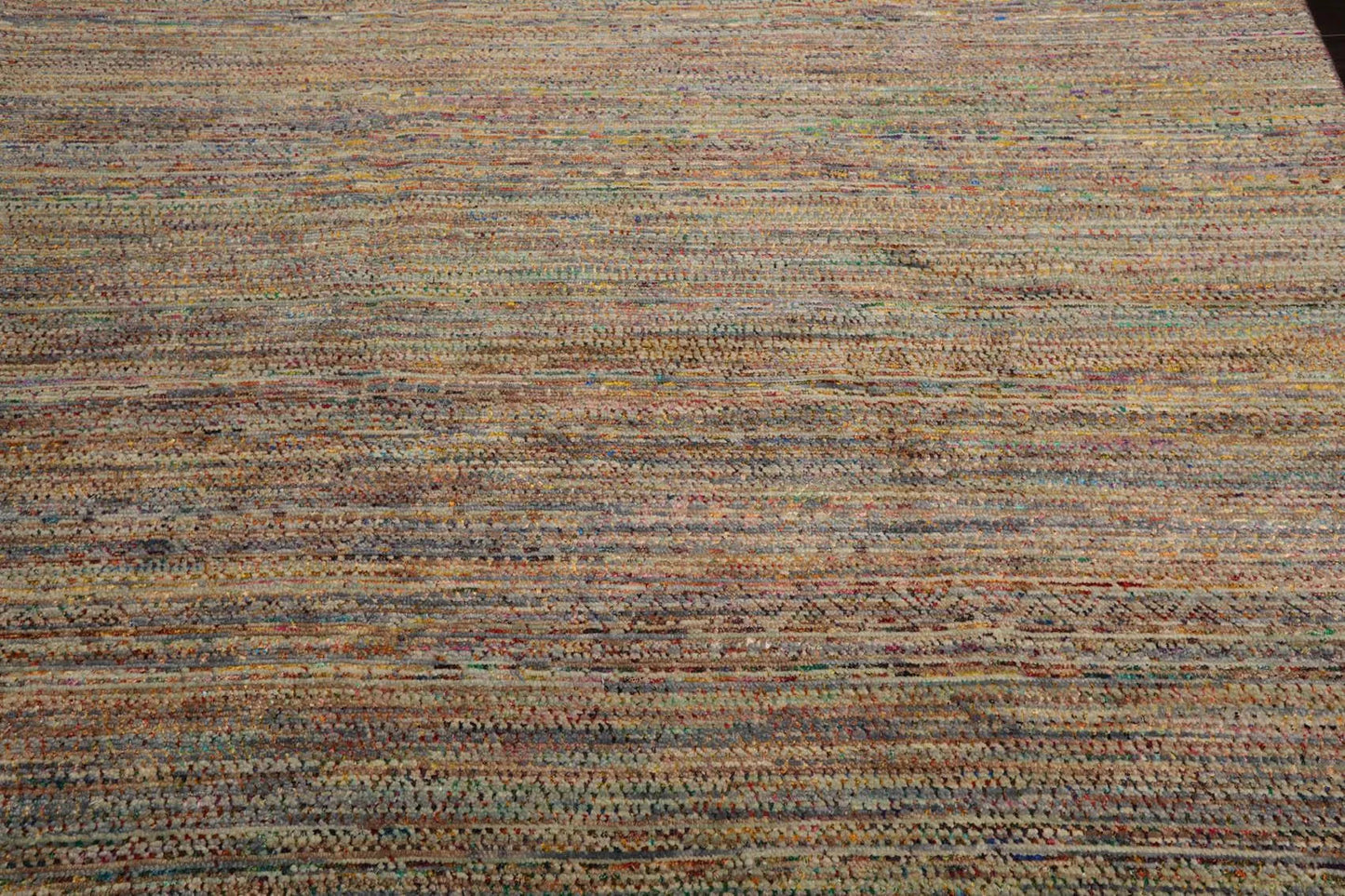 8' x 10' Hand Knotted 100% Wool Muted Modern Oriental Area Rug Tan-2