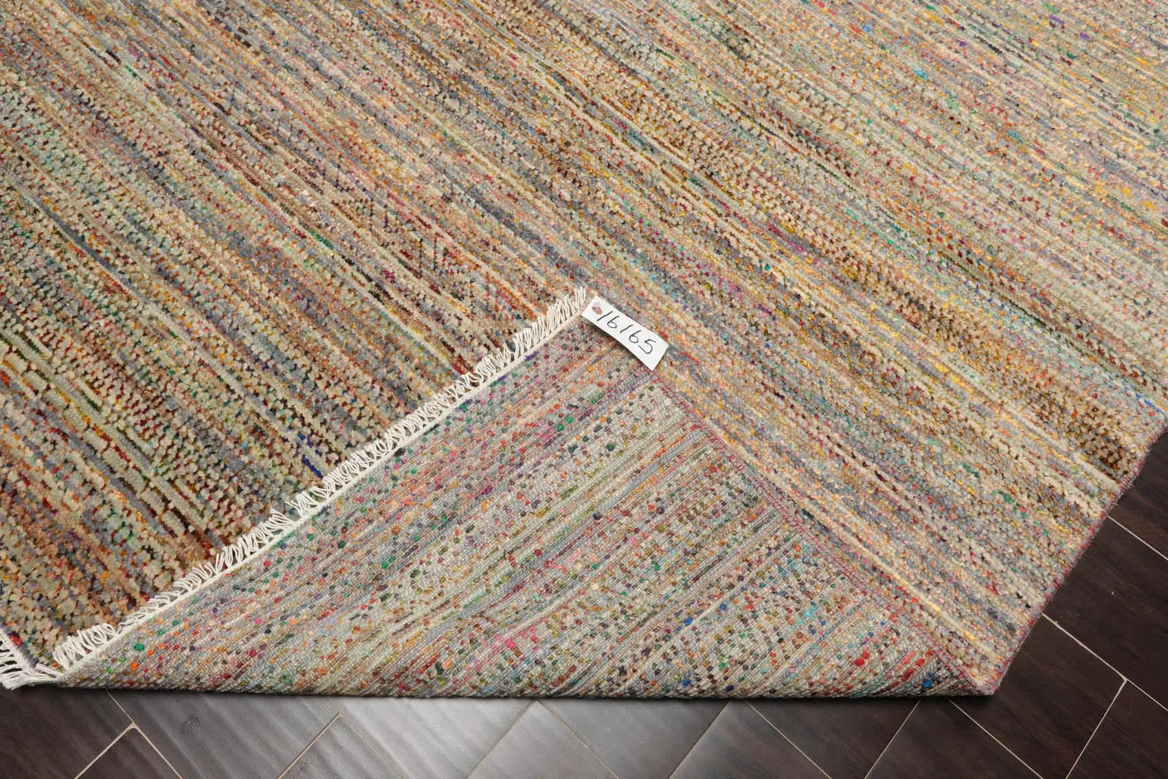 8' x 10' Hand Knotted 100% Wool Muted Modern Oriental Area Rug Tan-4