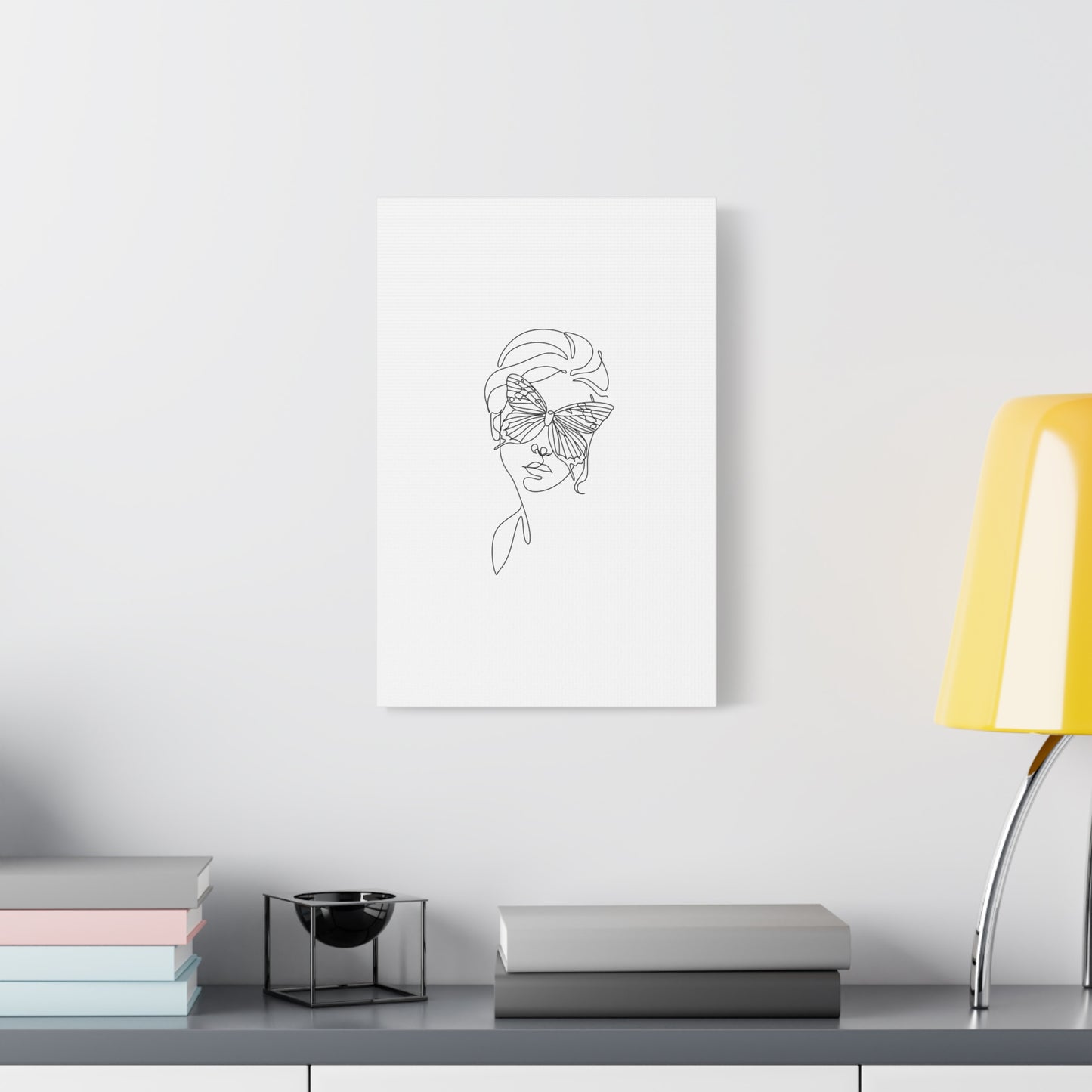 Minimalist Butterfly Canvas Art, Modern Home Decor, Gift for Nature Lovers, Wall Art for Women, Inspirational Wall Art