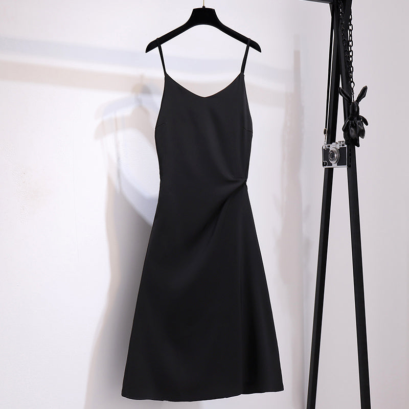 Avocado Green Suspender Dress Women''s Design in Summer