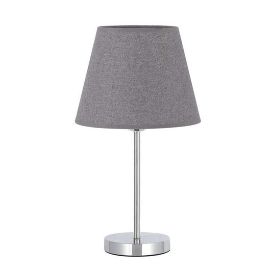Bedside Lamp Bedroom Warm Hotel Guest Room Study Decoration Wrought Iron Cloth Cover With USB Charging Function Bedside Table Lamp