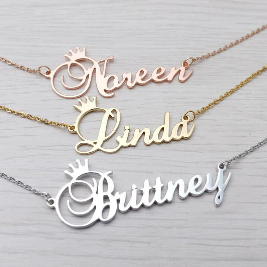 Source Manufacturer Ins Style European And American Fashion Full Diamond Name Letter Custom Necklace Diy Steel Titanium Jewelry Pendant