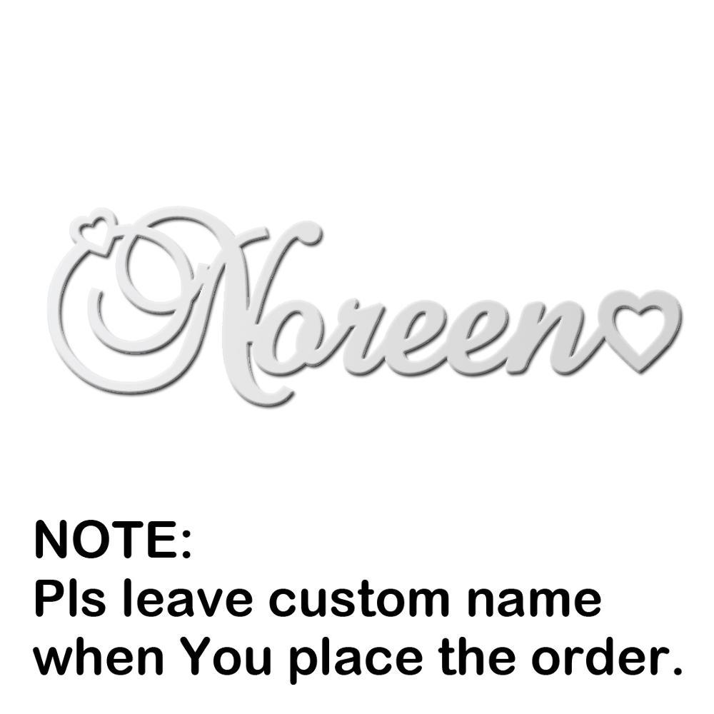 Source Manufacturer Ins Style European And American Fashion Full Diamond Name Letter Custom Necklace Diy Steel Titanium Jewelry Pendant