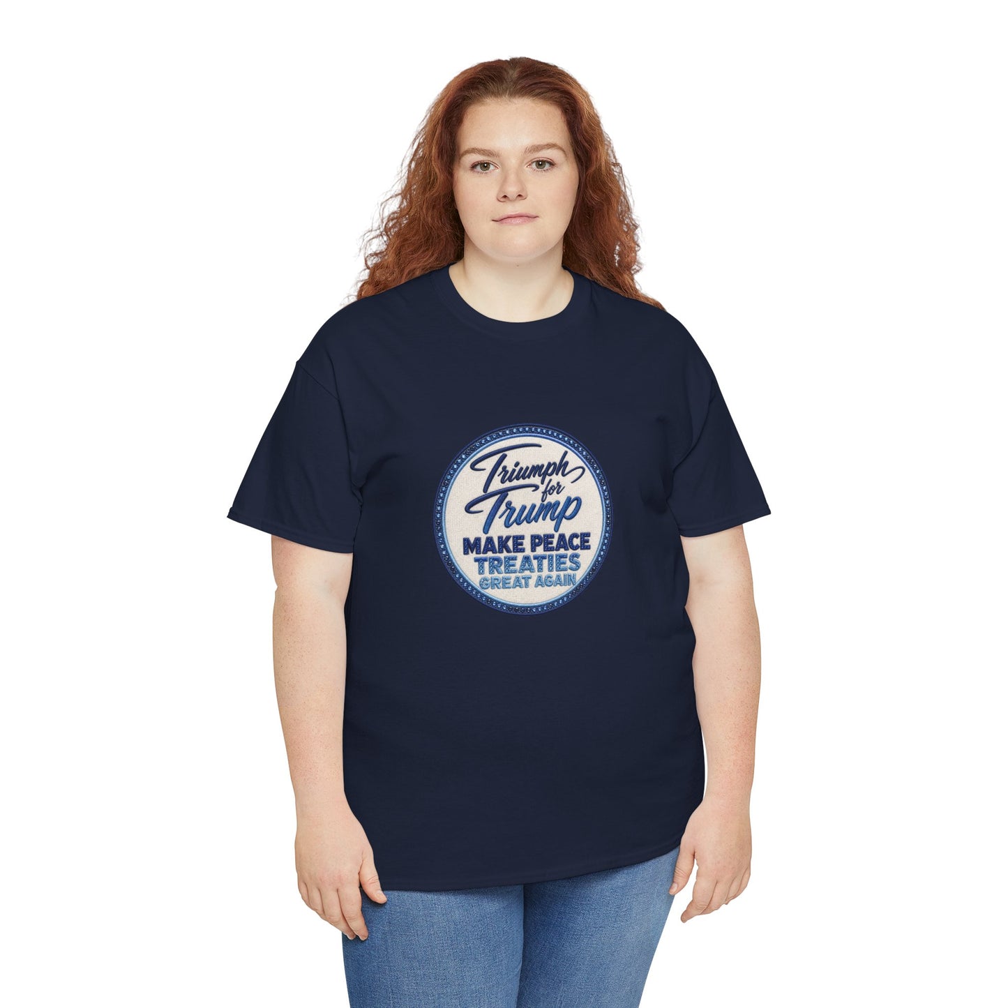 "Make Peace Treaties Great Again" Embroidery Badge Pattern T-Shirt - MADE TO ORDER ✨ CUSTOMIZABLE WITHIN REASON