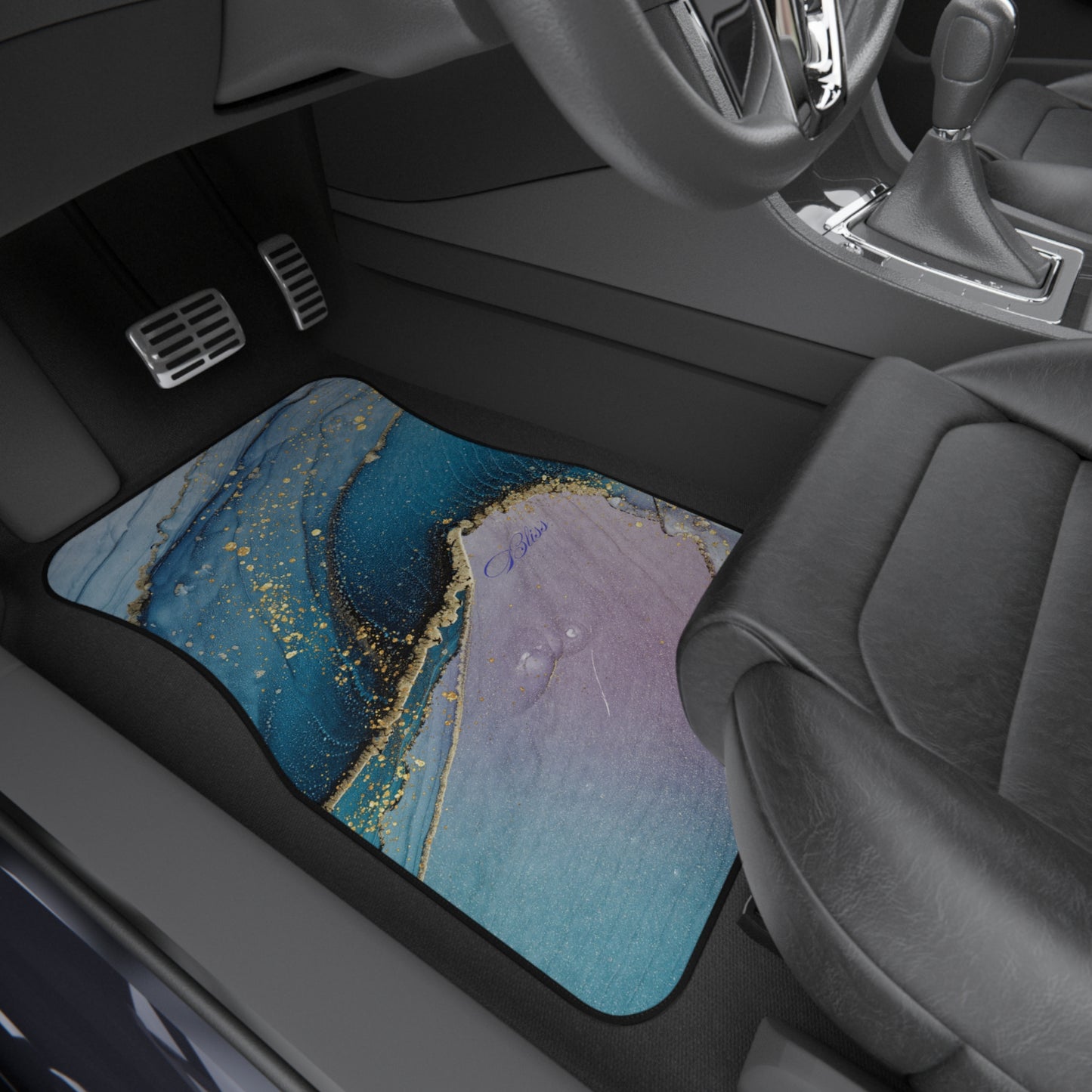 Elegant Abstract Car Mats Set of 4, Luxurious Auto Accessories, Stylish Interior Decor, Unique Gift for Car Lovers, Modern Home Accent