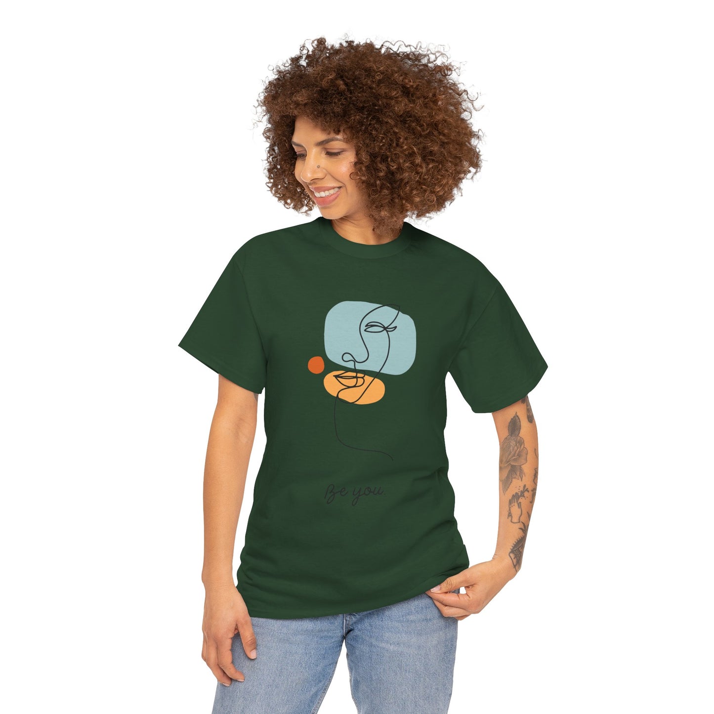 Minimalist Be You Tee, Unisex Cotton T-Shirt, Inspirational Graphic Tee, Gift for Friends, Casual Everyday Wear, Self-Love Apparel