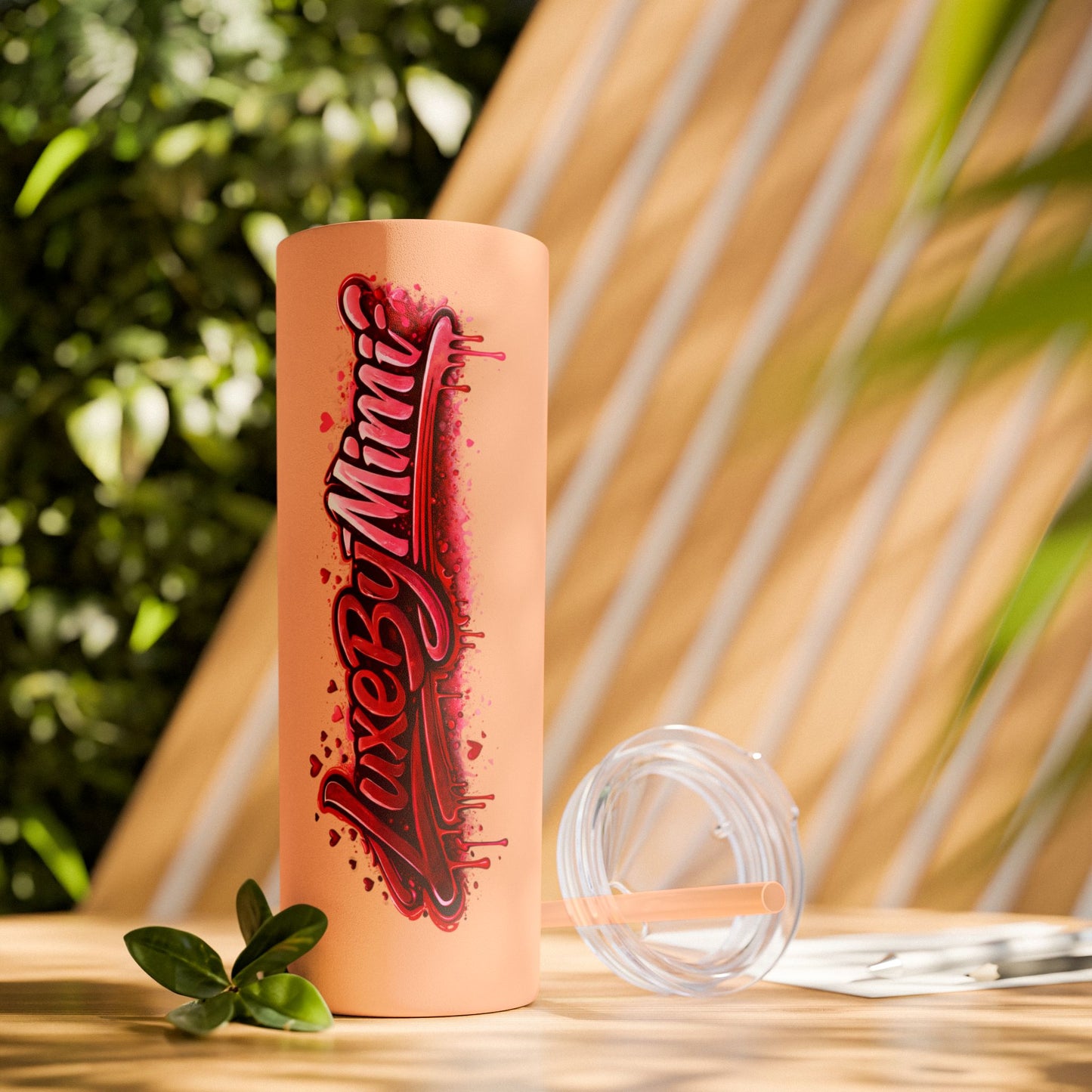 Skinny Tumbler – 'Lake & Lemons' Red Script 20oz Insulated Straw Tumbler