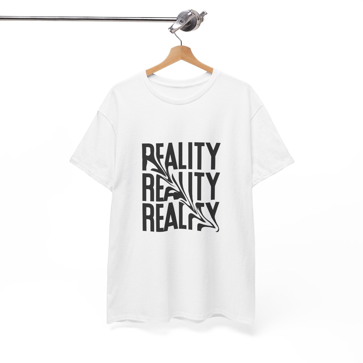 Reality Unisex Heavy Cotton Tee - Trendy Graphic Shirt, Casual Wear, Gift for Friends, Everyday Style, Unique Statement Top