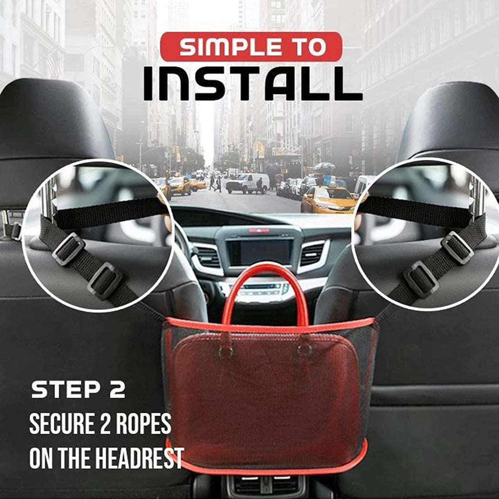 Car Two Seat Storage Net Pocket Storage Bag