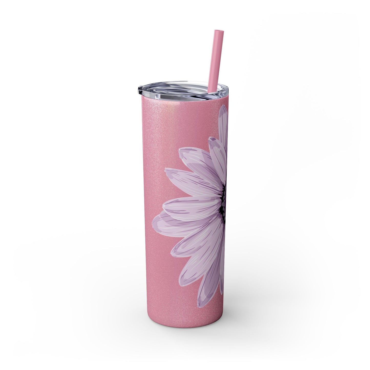Floral Skinny Tumbler, 20oz - Stylish Drinkware for Home, Office, Gifts, Party Favors, Spring Decor