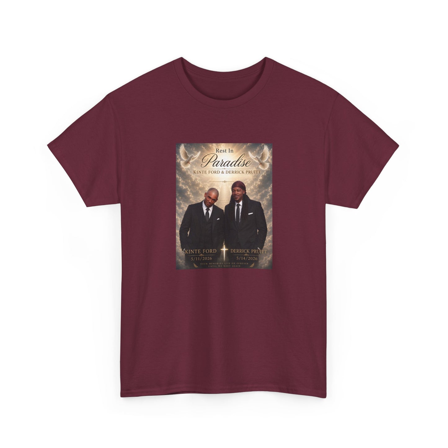 Memorial Tribute Tee — "Rest in Paradise" Funeral Remembrance Shirt