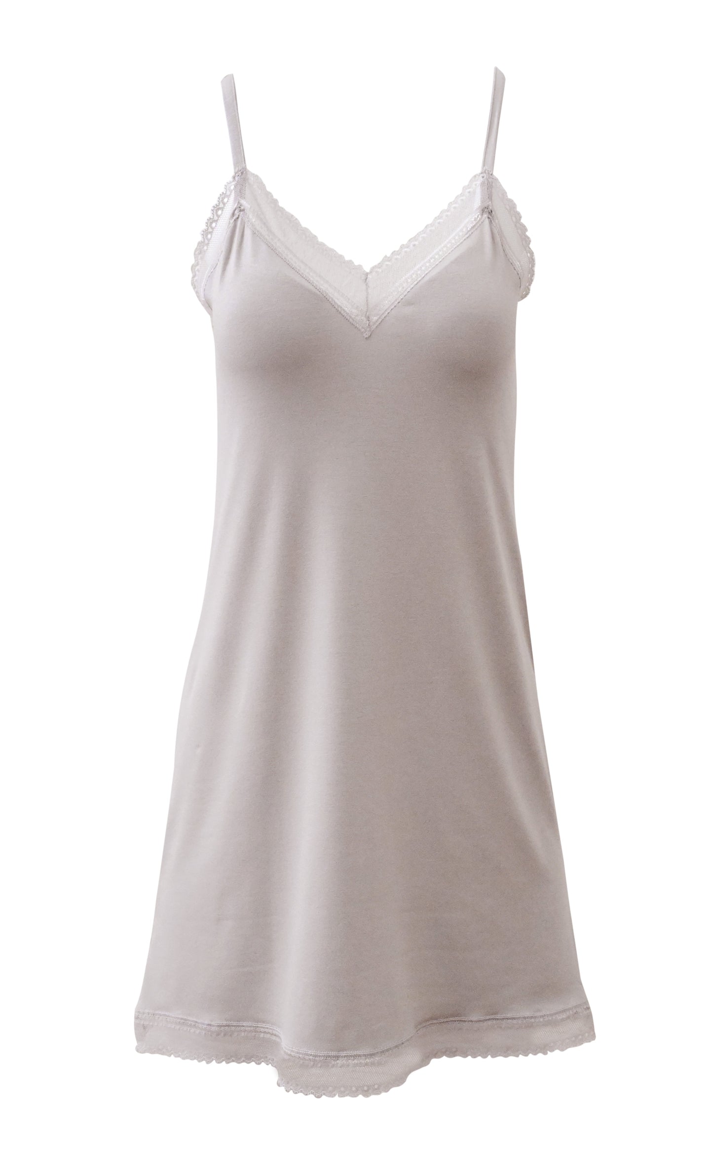 EGI Luxury Viscose Women's Lace-Trimmed Full Slips Chemise. Proudly Made in Italy (1629)