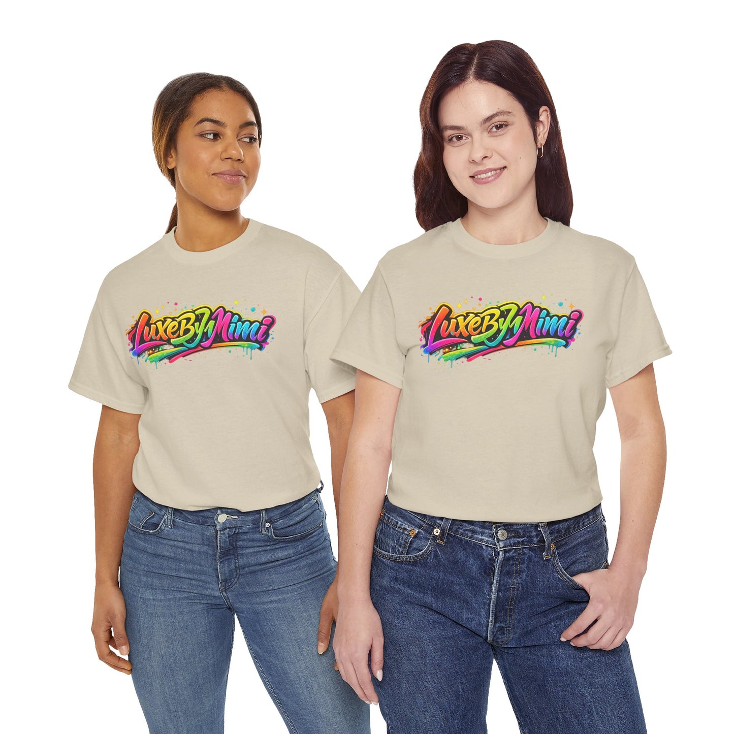 Graffiti Logo T-Shirt — 'Luxe By Mimi' Brand Colorful Streetwear Tee