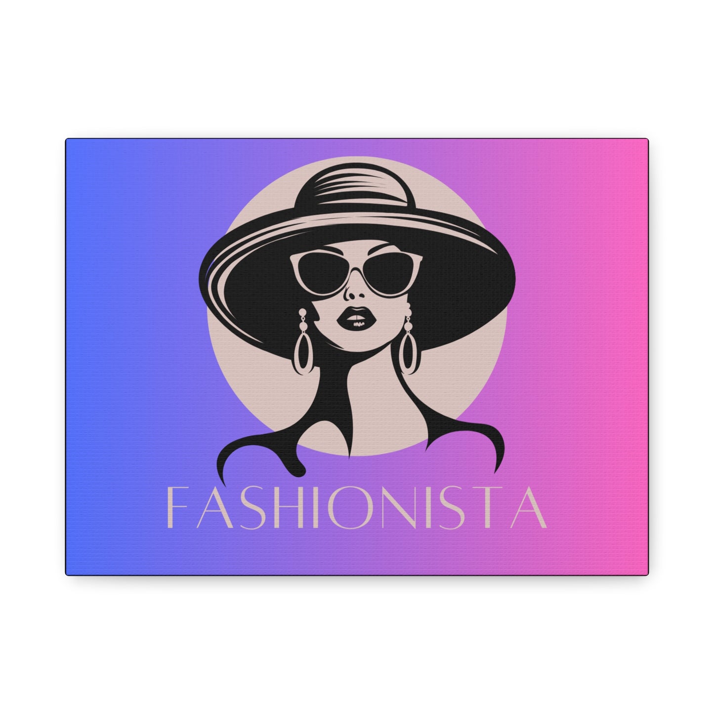Fashionista Matte Canvas Wall Art, chic home decor, stylish gift for fashion lovers, wall decor, modern art piece, unique artwork