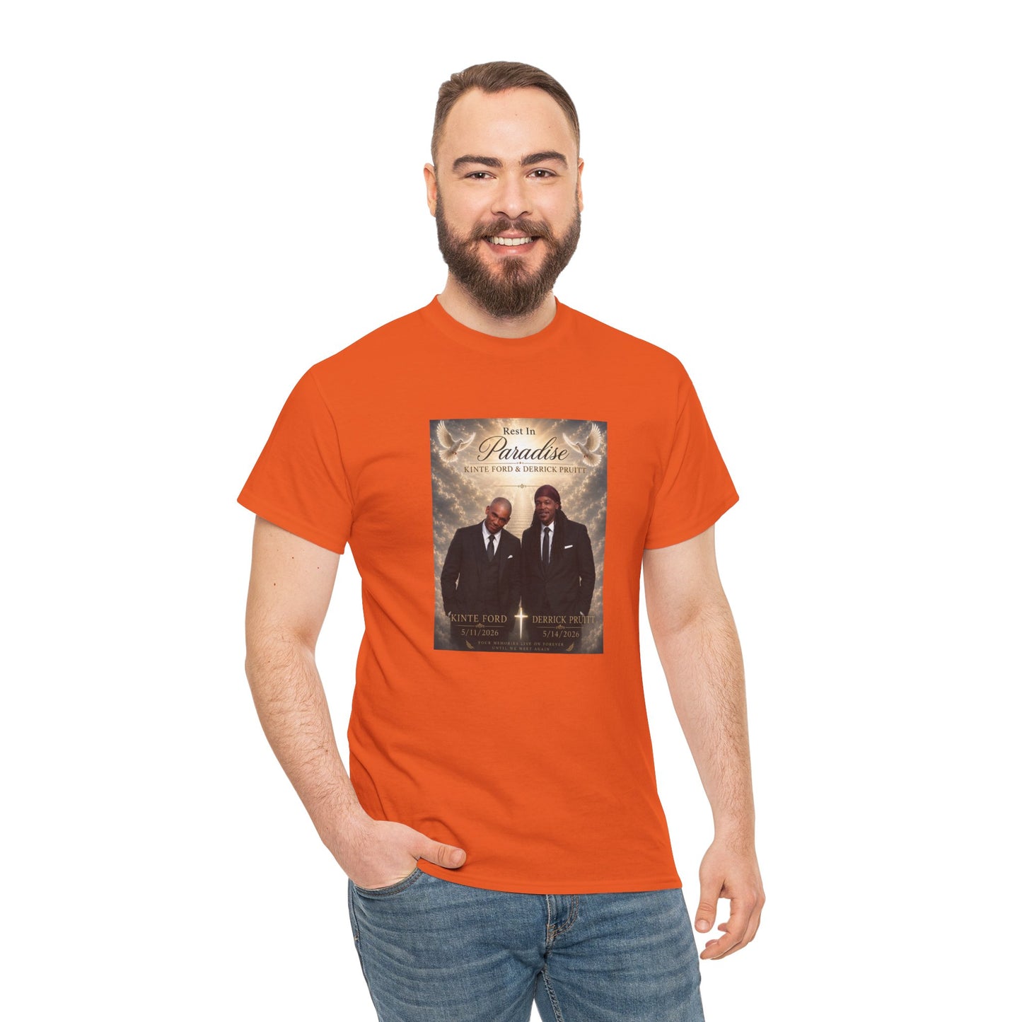 Memorial Tribute Tee — "Rest in Paradise" Funeral Remembrance Shirt