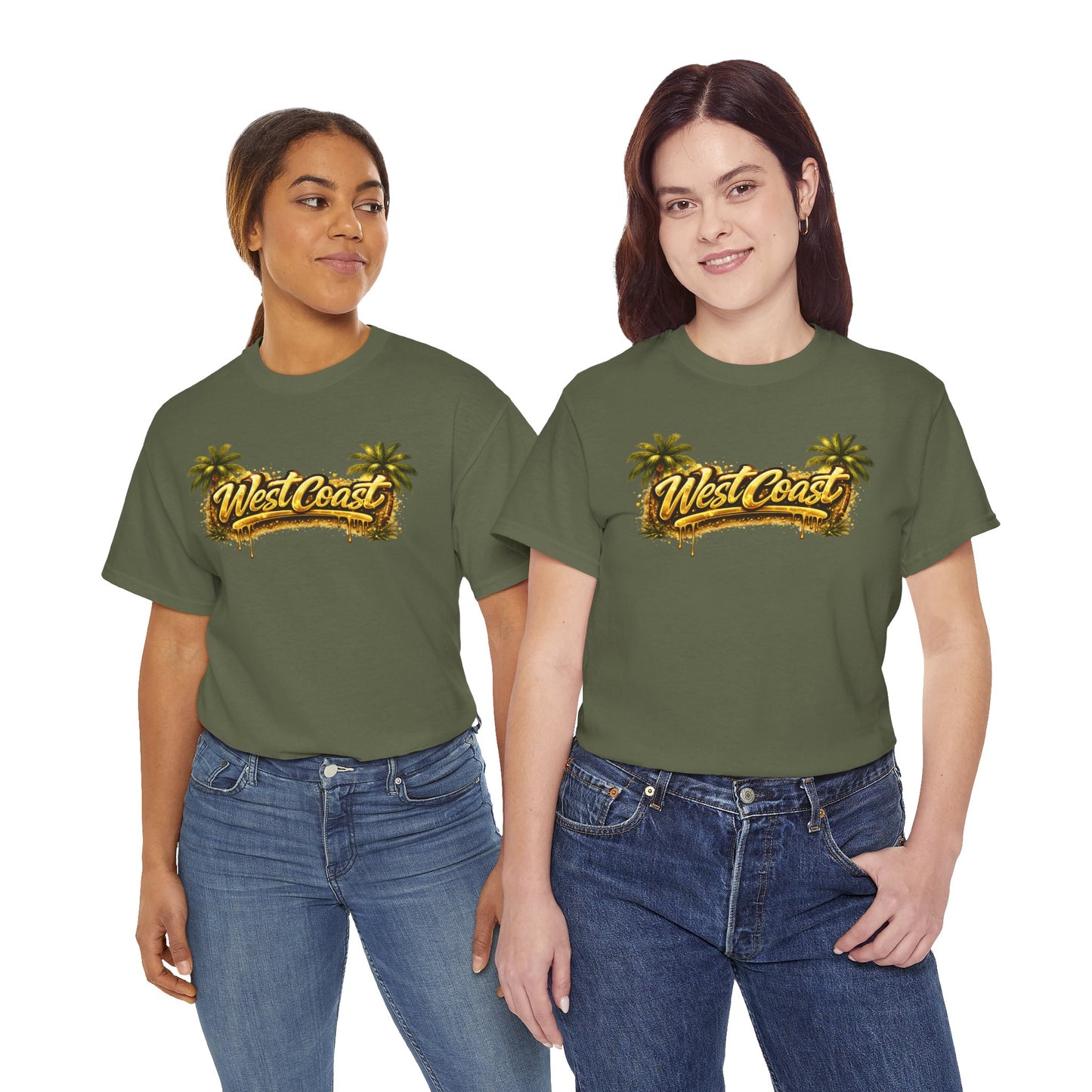 West Coast Palm Tree T-Shirt — Retro Surf Vibe Tee