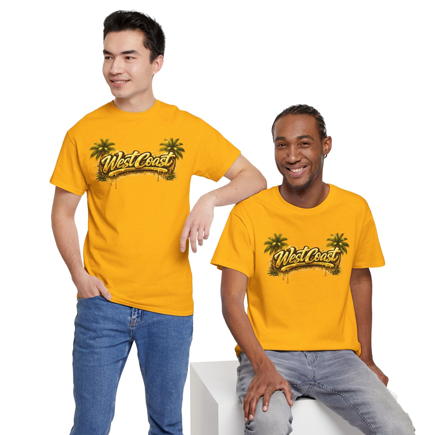 West Coast Palm Tree T-Shirt — Retro Surf Vibe Tee