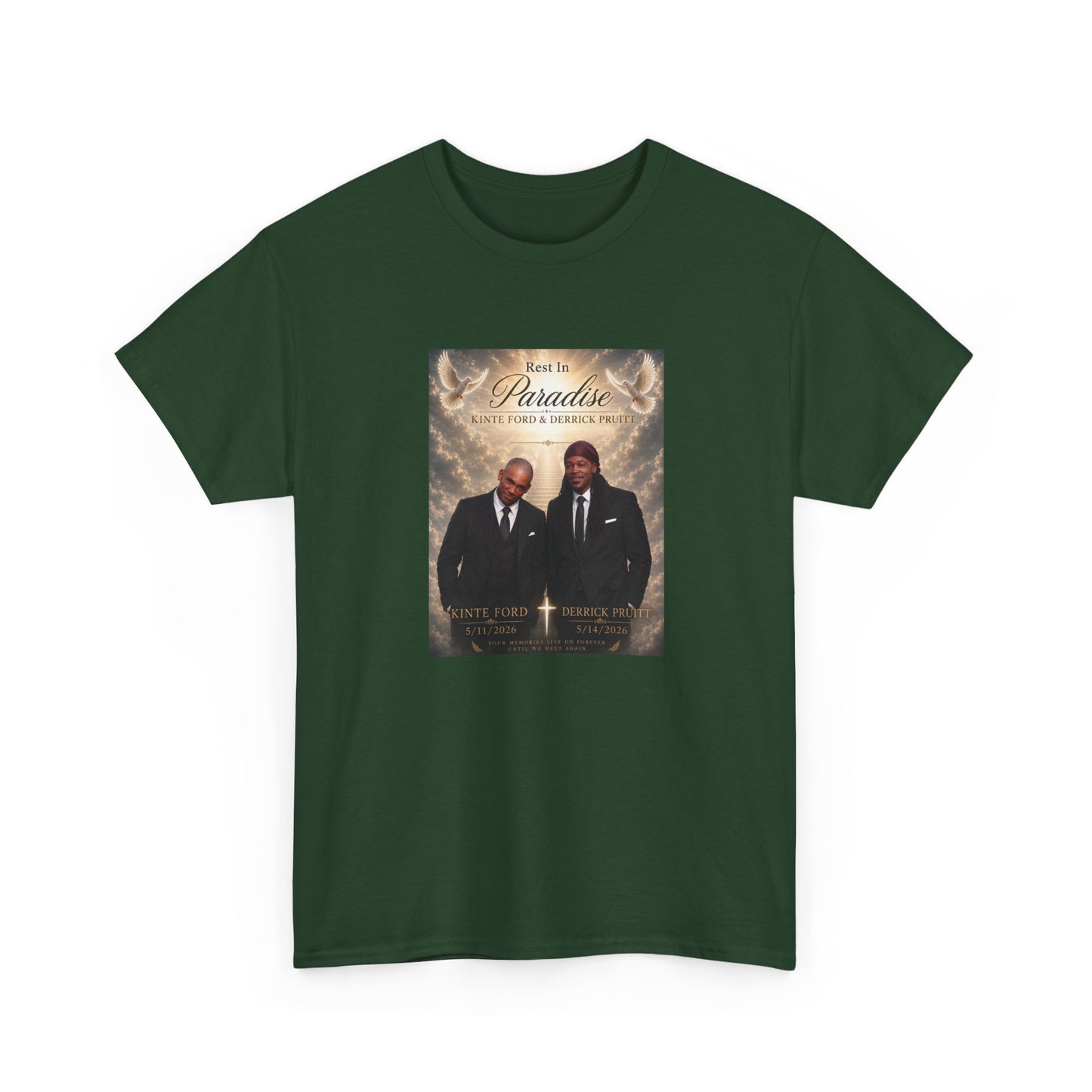 Memorial Tribute Tee — "Rest in Paradise" Funeral Remembrance Shirt