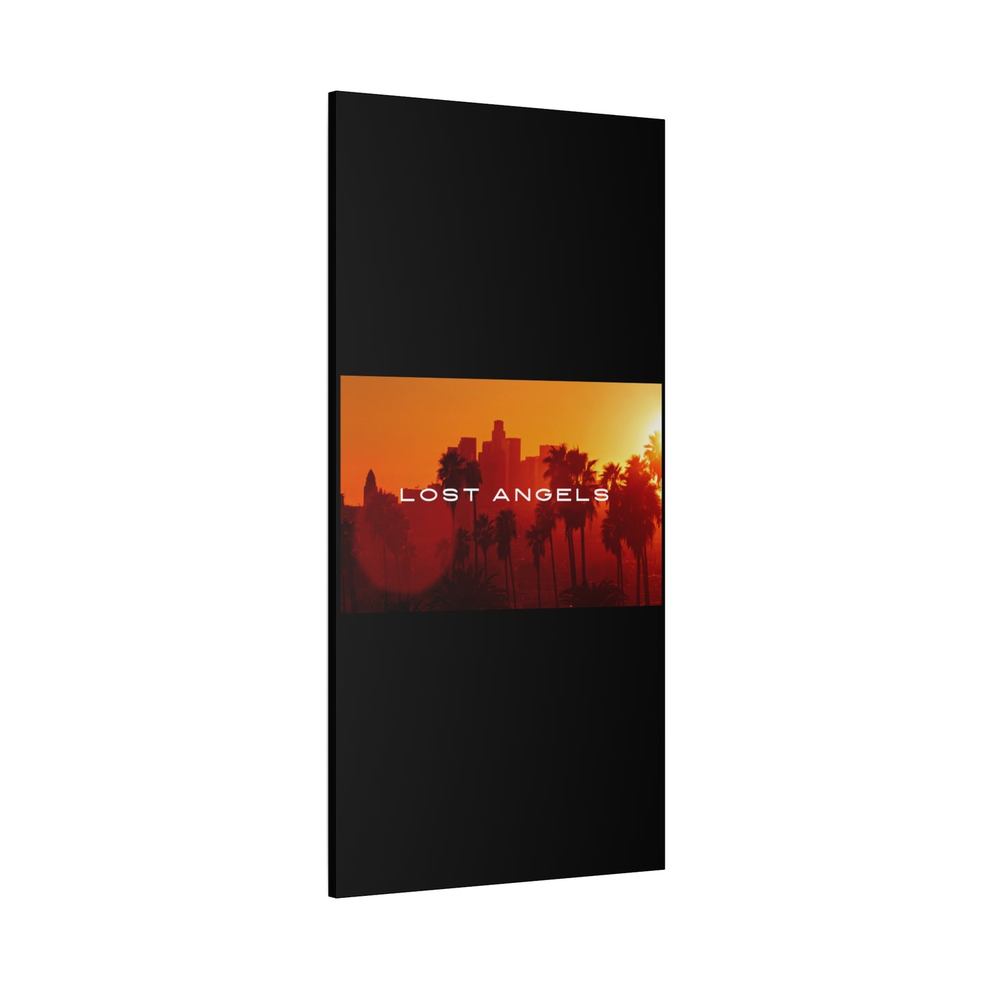 Lost Angels Wall Art Canvas | Sunset Cityscape Print, Home Decor, Gift for Art Lovers, Modern Living Room, California Vibe