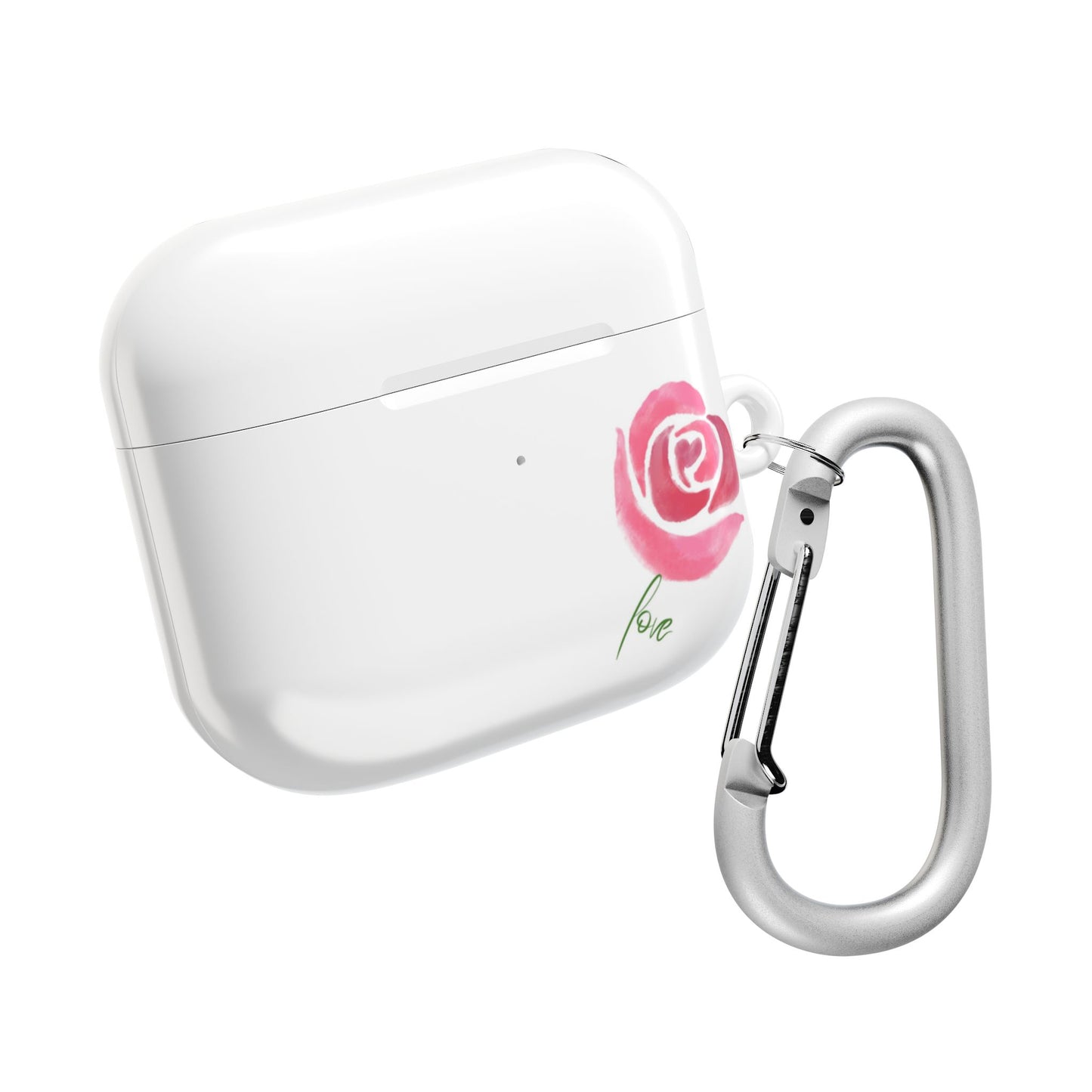 Romantic Rose AirPod Case - Cute Floral Design, Gift for Her, Valentine's Day Present, Trendy Accessory, Love Theme
