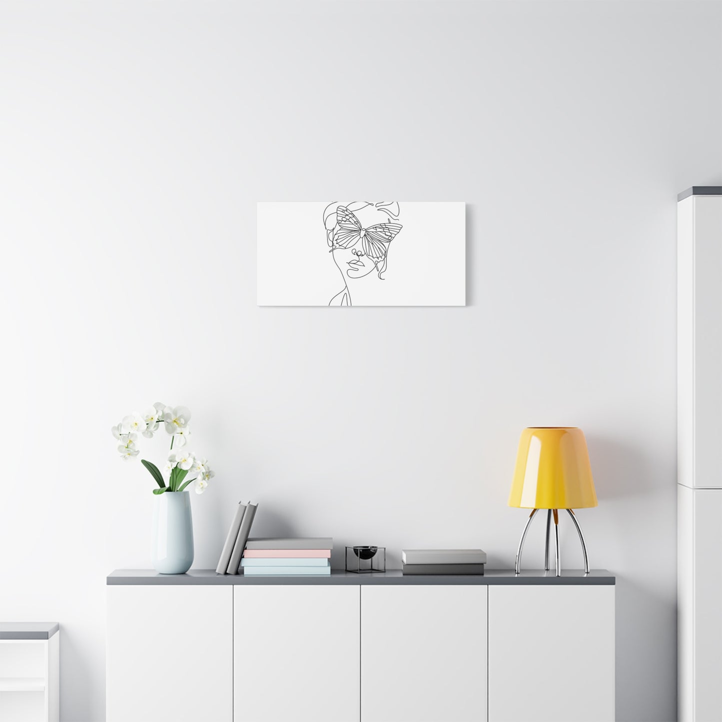 Minimalist Butterfly Canvas Art, Modern Home Decor, Gift for Nature Lovers, Wall Art for Women, Inspirational Wall Art